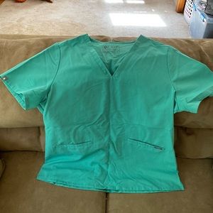Surgical green figs scrubs set